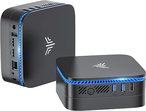 KAMRUI AK1PLUS Mini PC with Alder Lake N97(up to 3.60 GHz), 16GB RAM 512GB ROM Small Desktop Computer, 4K UHD Mini Computers Support WiFi 6 BT5.2 Dual HDMI LAN on Business Home Office Family-NAS